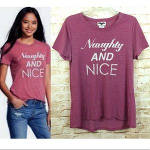 Modern Lux Naughty and Nice Graphic Tee T-Shirt